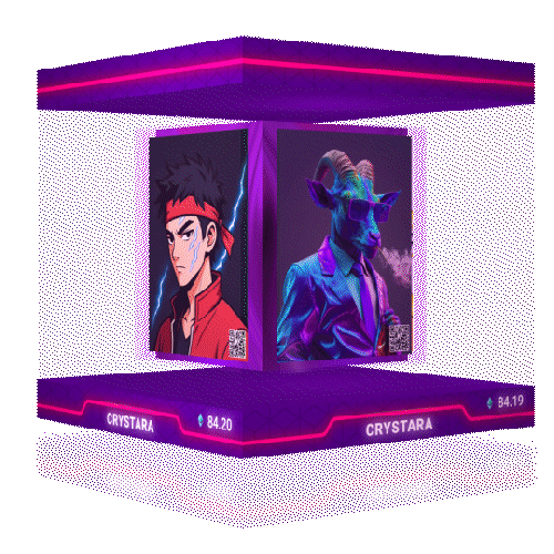 Crystara 3D Display Case Animation